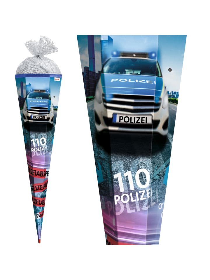 ROTH Schultüte groß Polizei 110 85 cm in Blau günstig kaufen onesize
