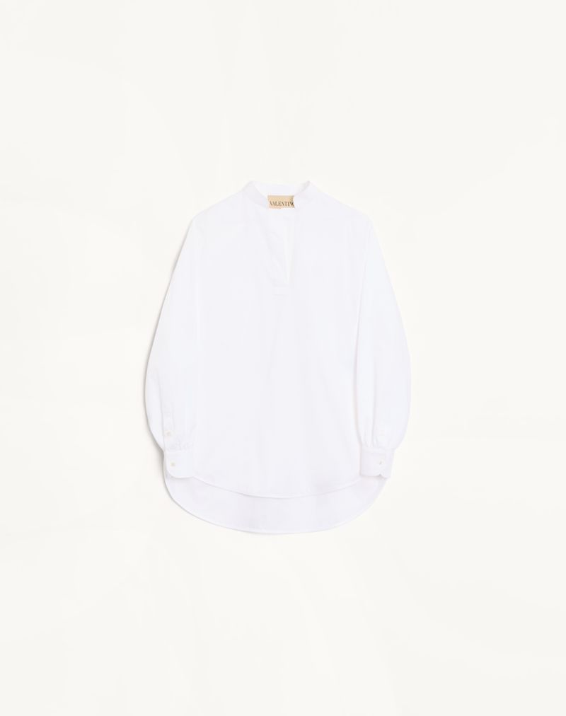 Katoenen poplin top