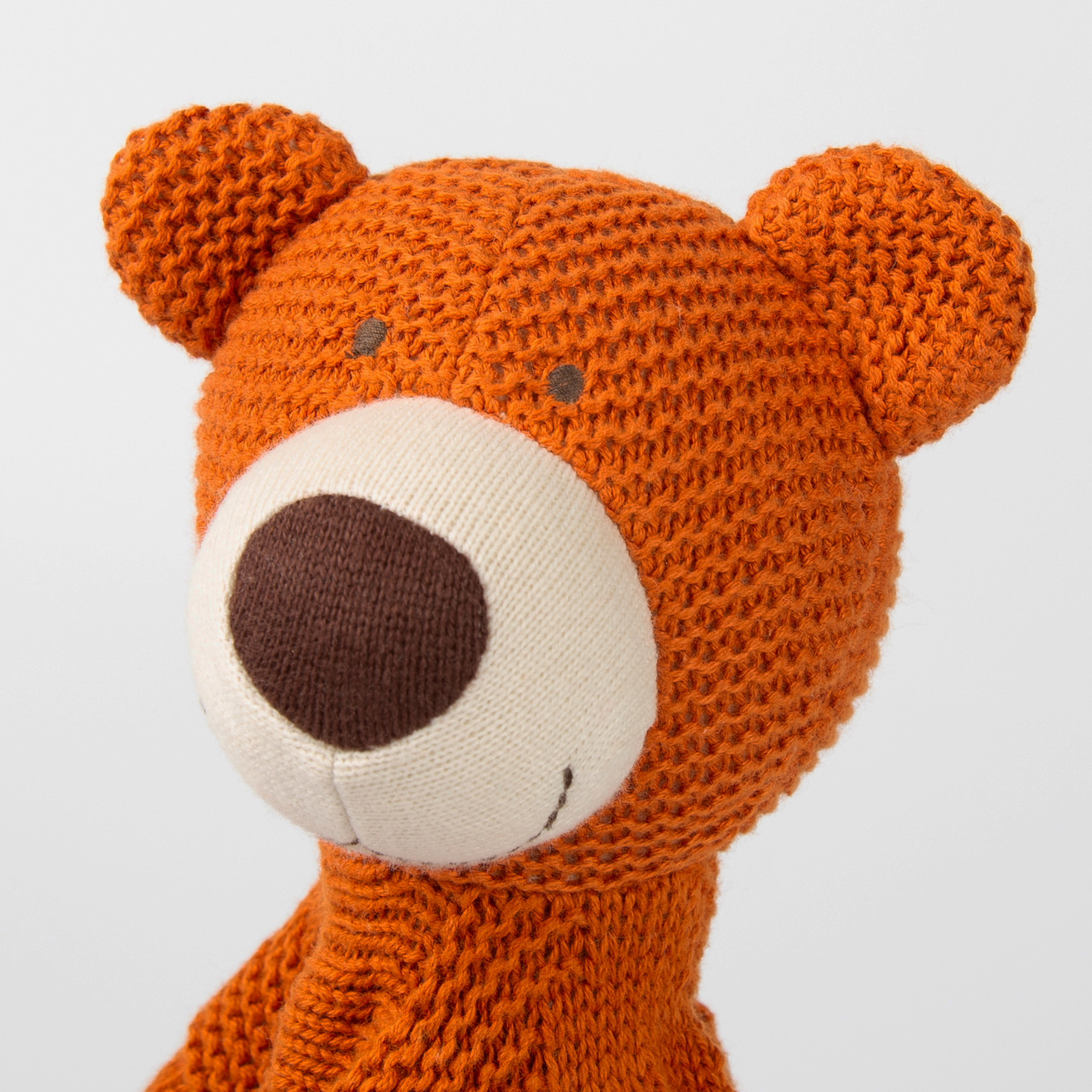 Baby Strick-Schnuffeltuch Bär
