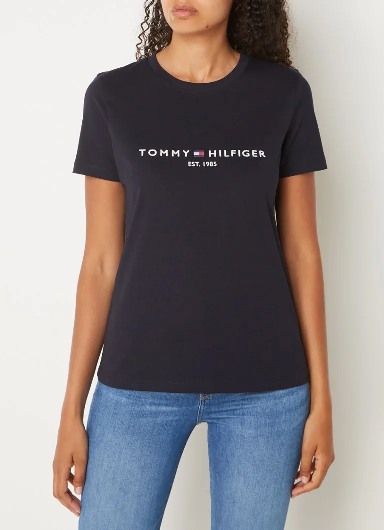 Tommy Hilfiger T-shirt with logo embroidery and round neck