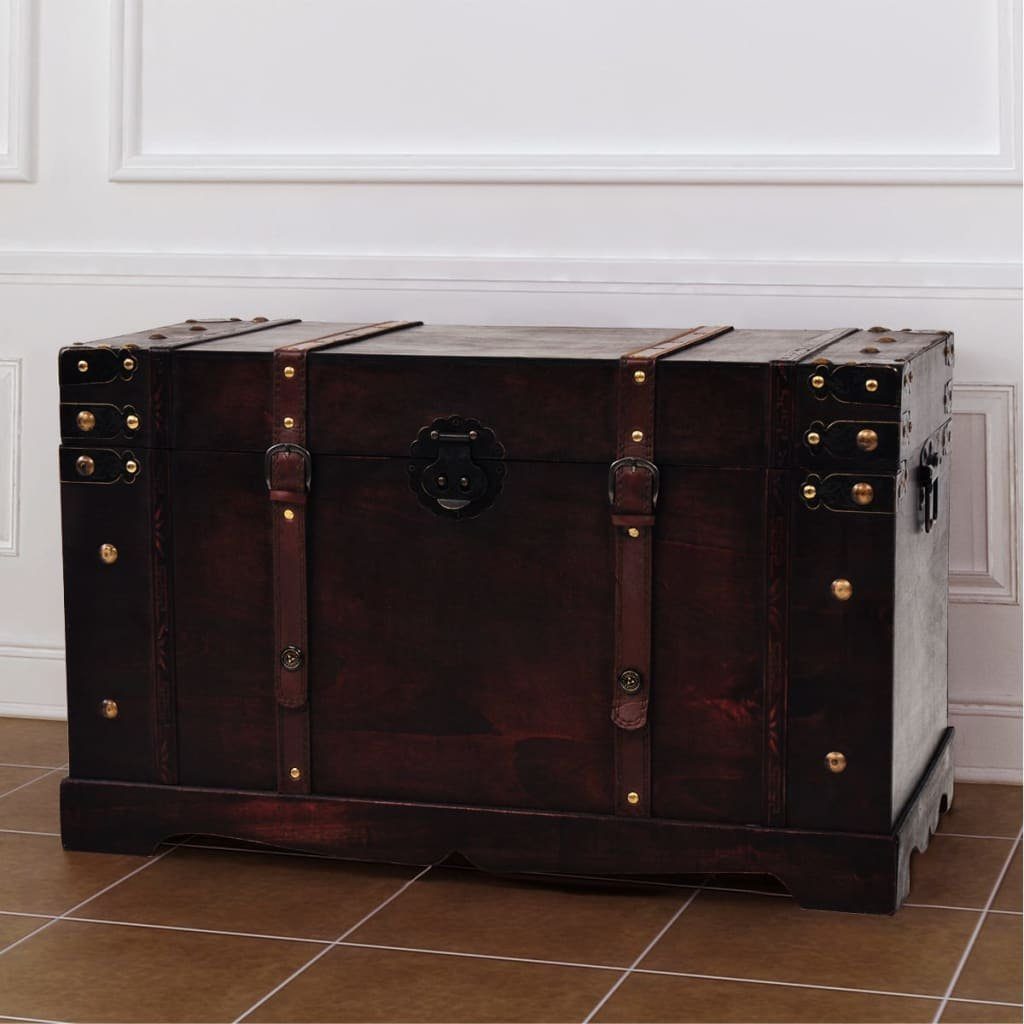 vidaXL Aufbewahrungsbox Vintage Schatztruhe Holz 66 x 38 x 40 cm