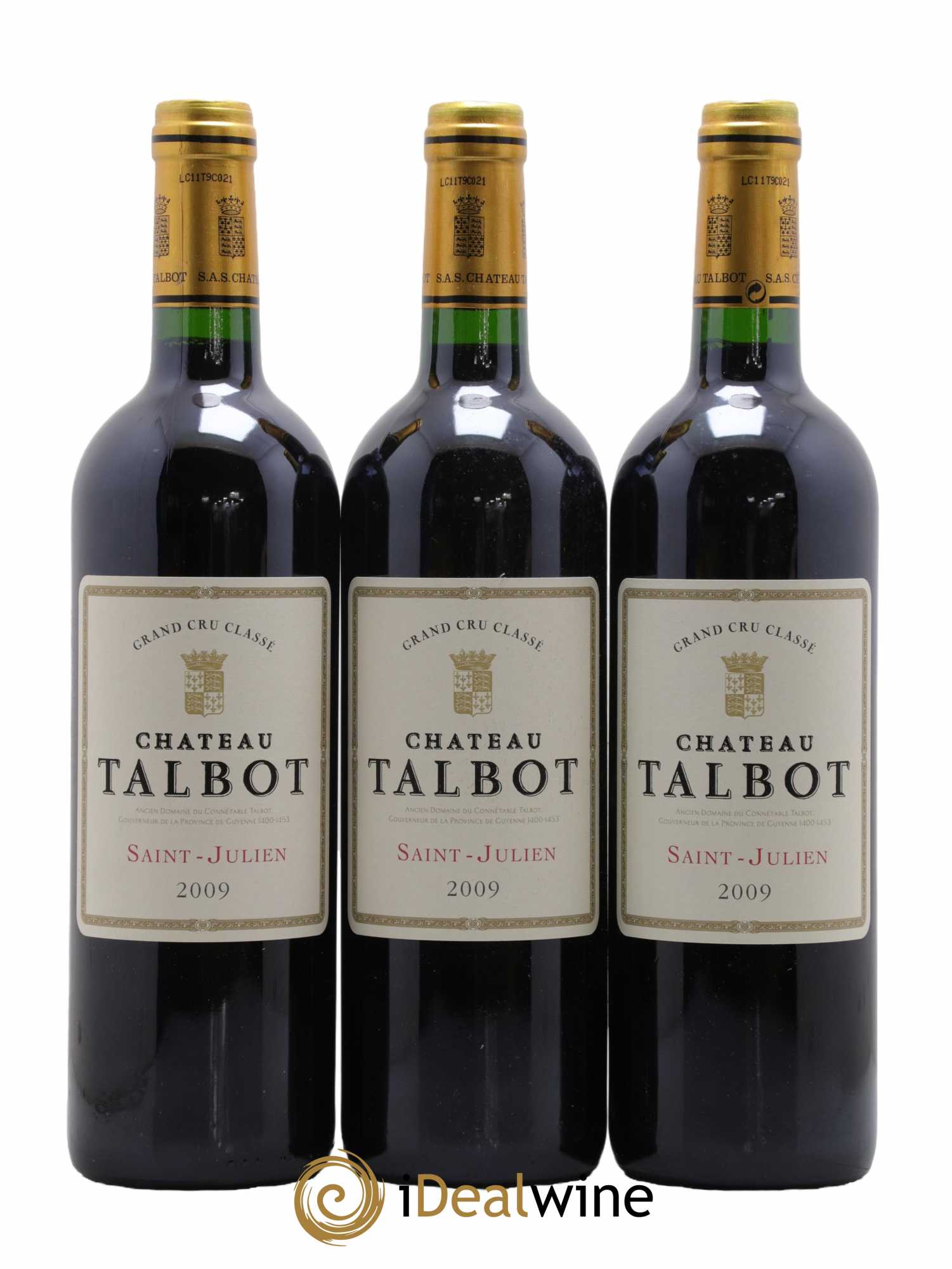 Château Talbot 4ème Grand Cru Classé  2009 - Lot de 6 Bouteilles