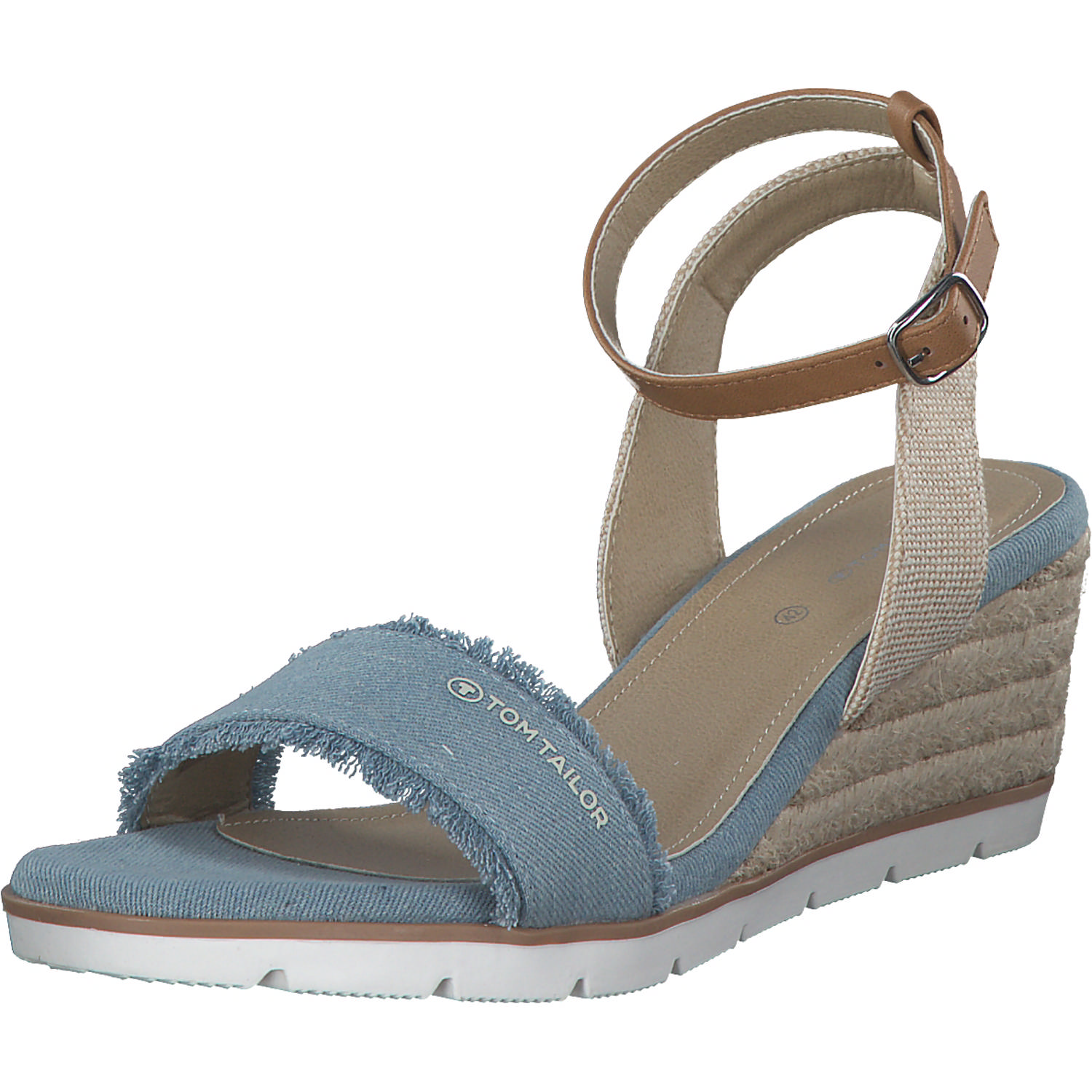 Tom Tailor 5390040017, Plateau-Sandaletten, Damen, sky