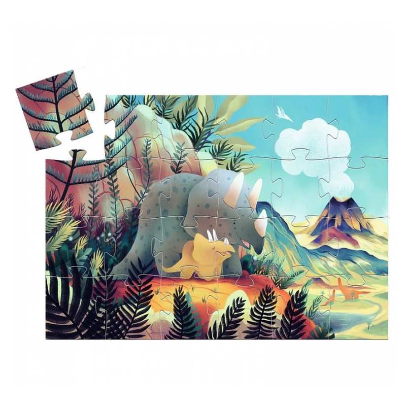Puzzle Silhouette Teo le dino 24 pièces