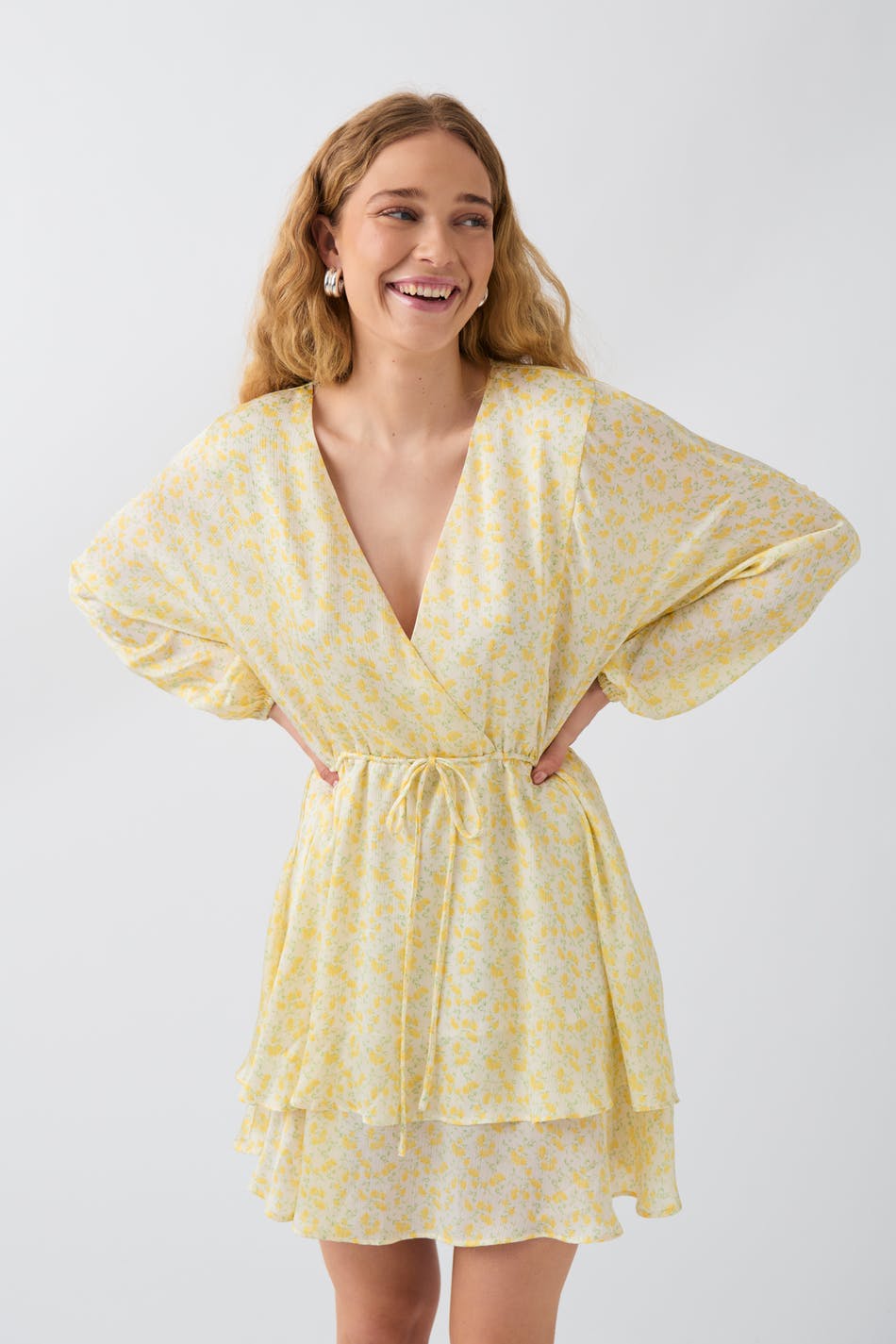 Mini drawstring dress
