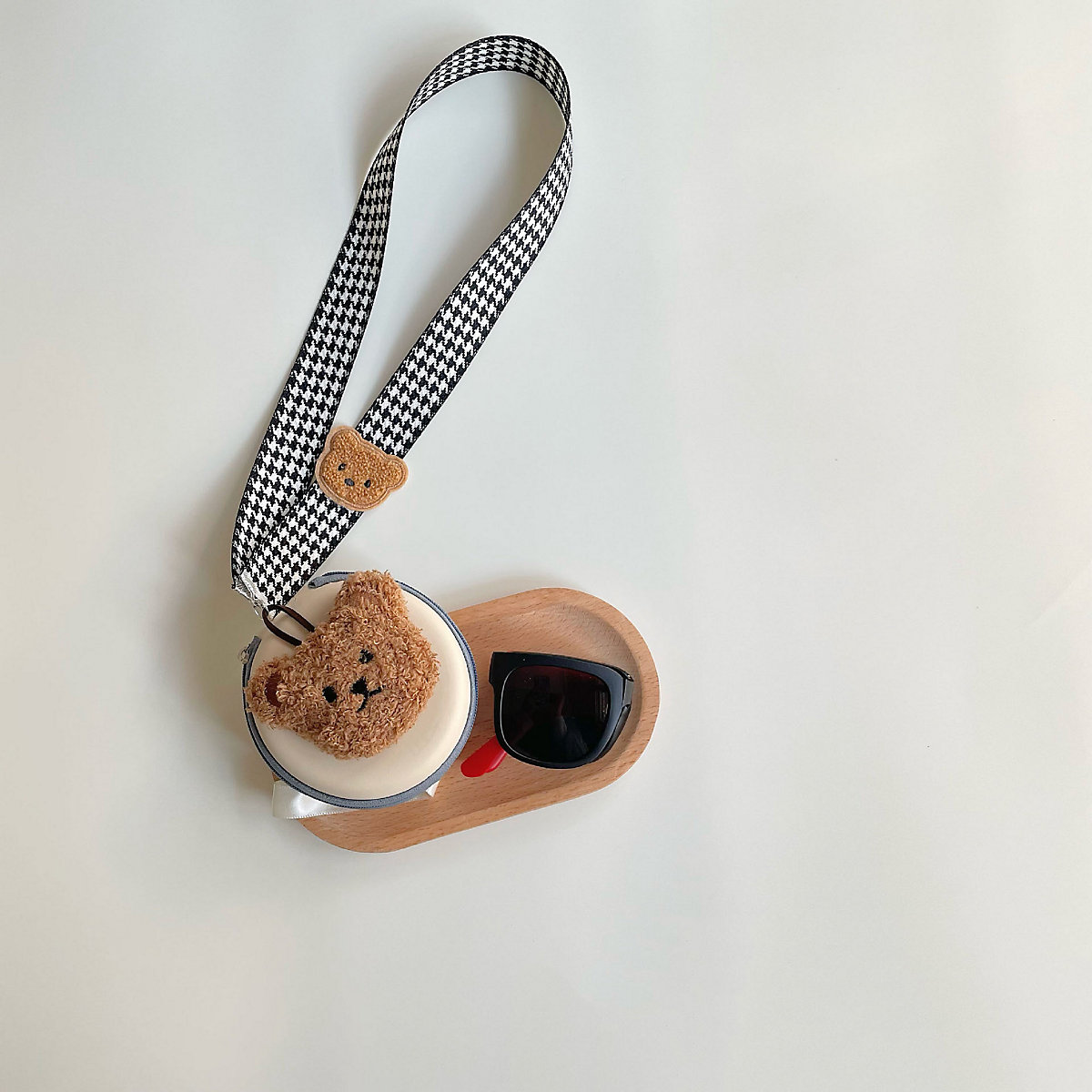 Faltbare Sonnenbrille für Kinder Sonnenschutz Kinder Sonnenschutz Sonnenbrille tragbar hängenden Hals mit Etui Set