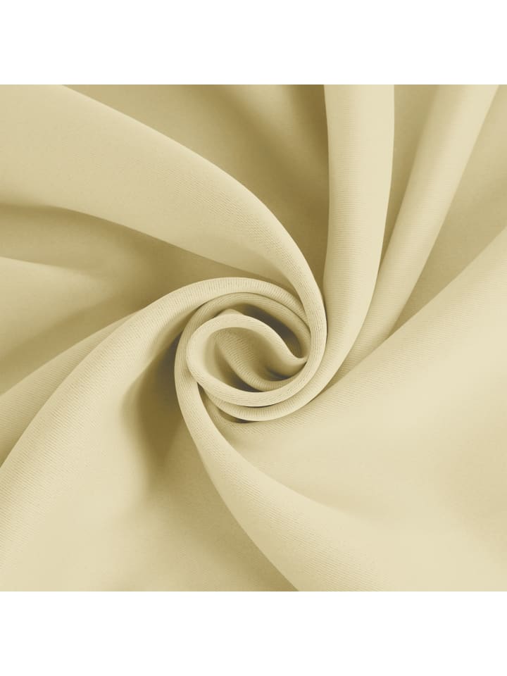 relaxdays 2 x Vorhänge in Sand - 245 x 135 cm günstig kaufen onesize