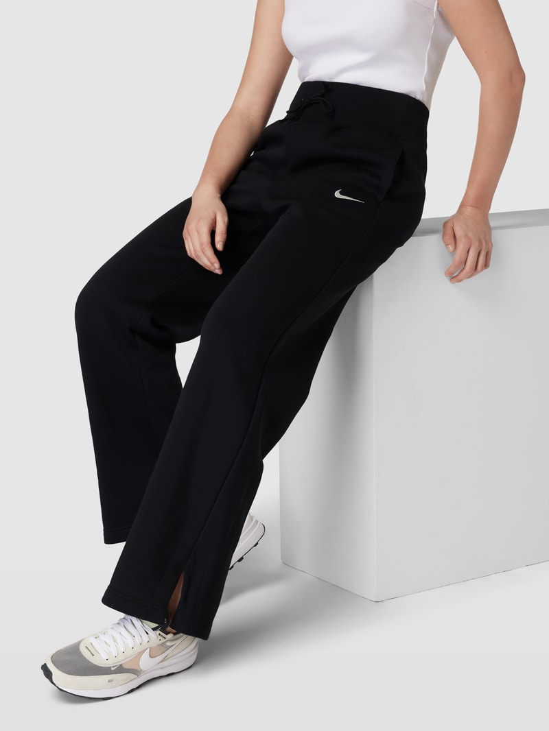 Sweatpants mit Tunnelzug in schwarz
