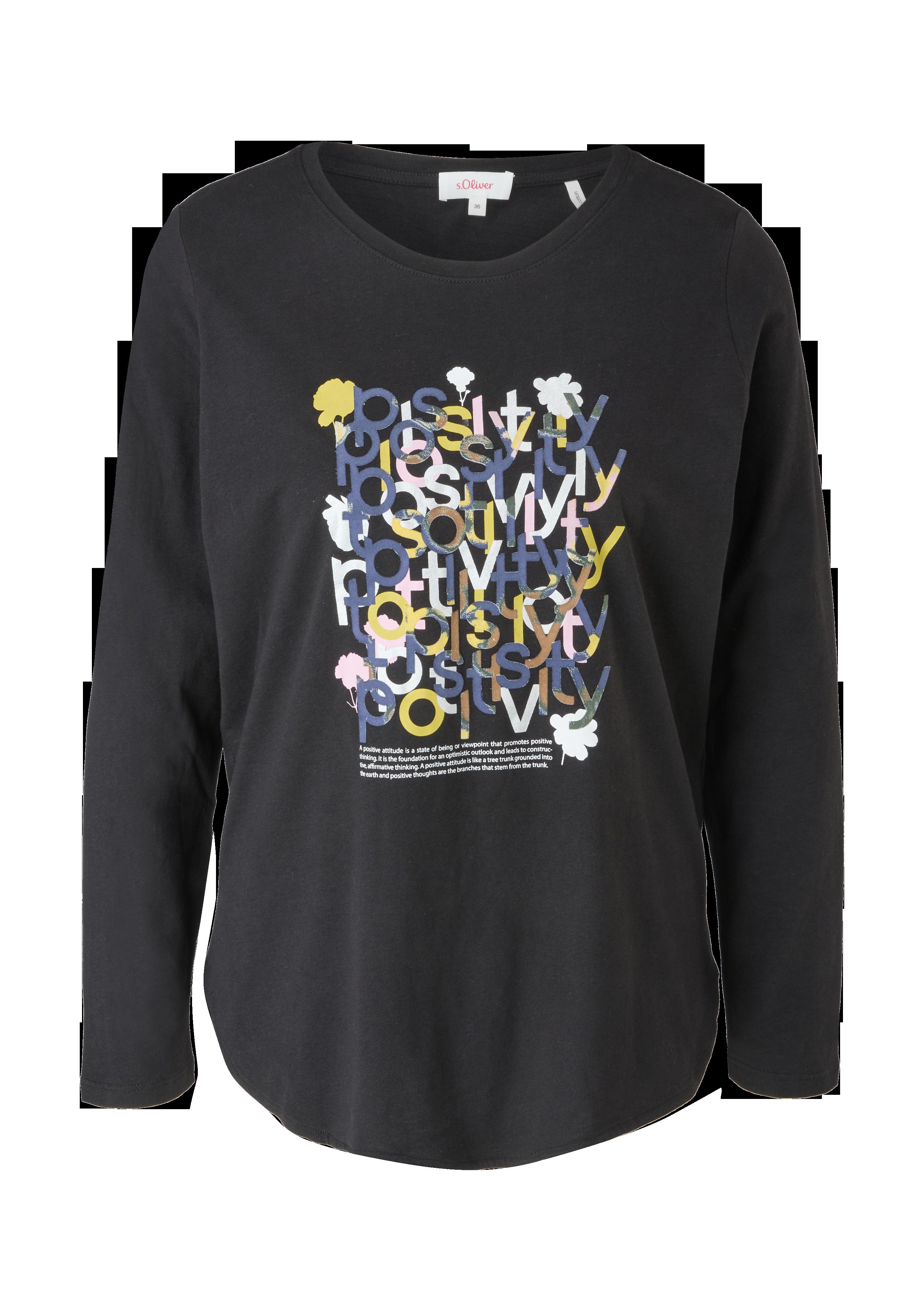 Baumwoll-Shirt mit Effektprint  2122517-99D0