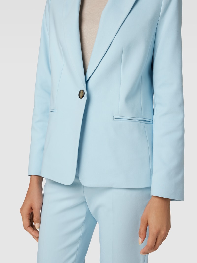 Blazer mit Paspeltaschen in hellblau