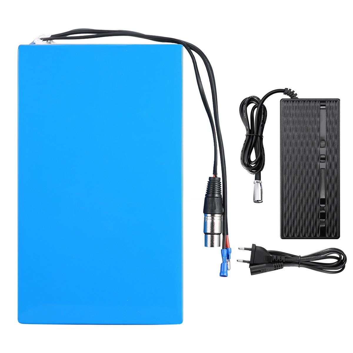 Fangqi 36V 20AH( 720Wh) Universal Li-ion E-Bike Akku für 200-800W mit Ladegerät E-Bike Akku, Batteriegröße:210×160×70mm