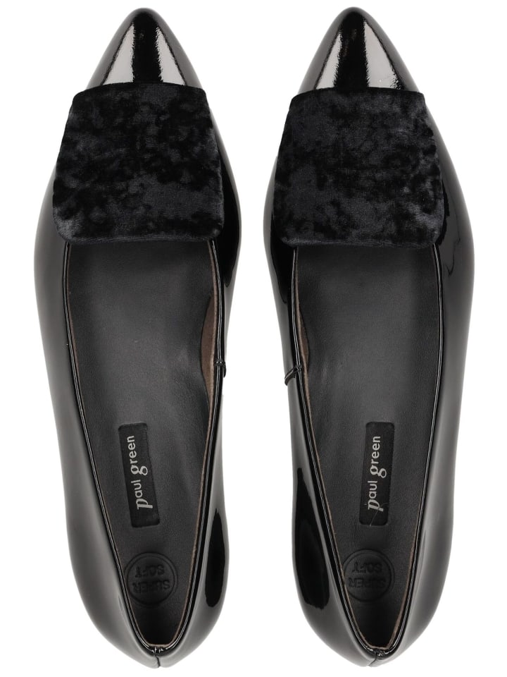 Paul Green Ballerinas in Schwarz Lack günstig kaufen