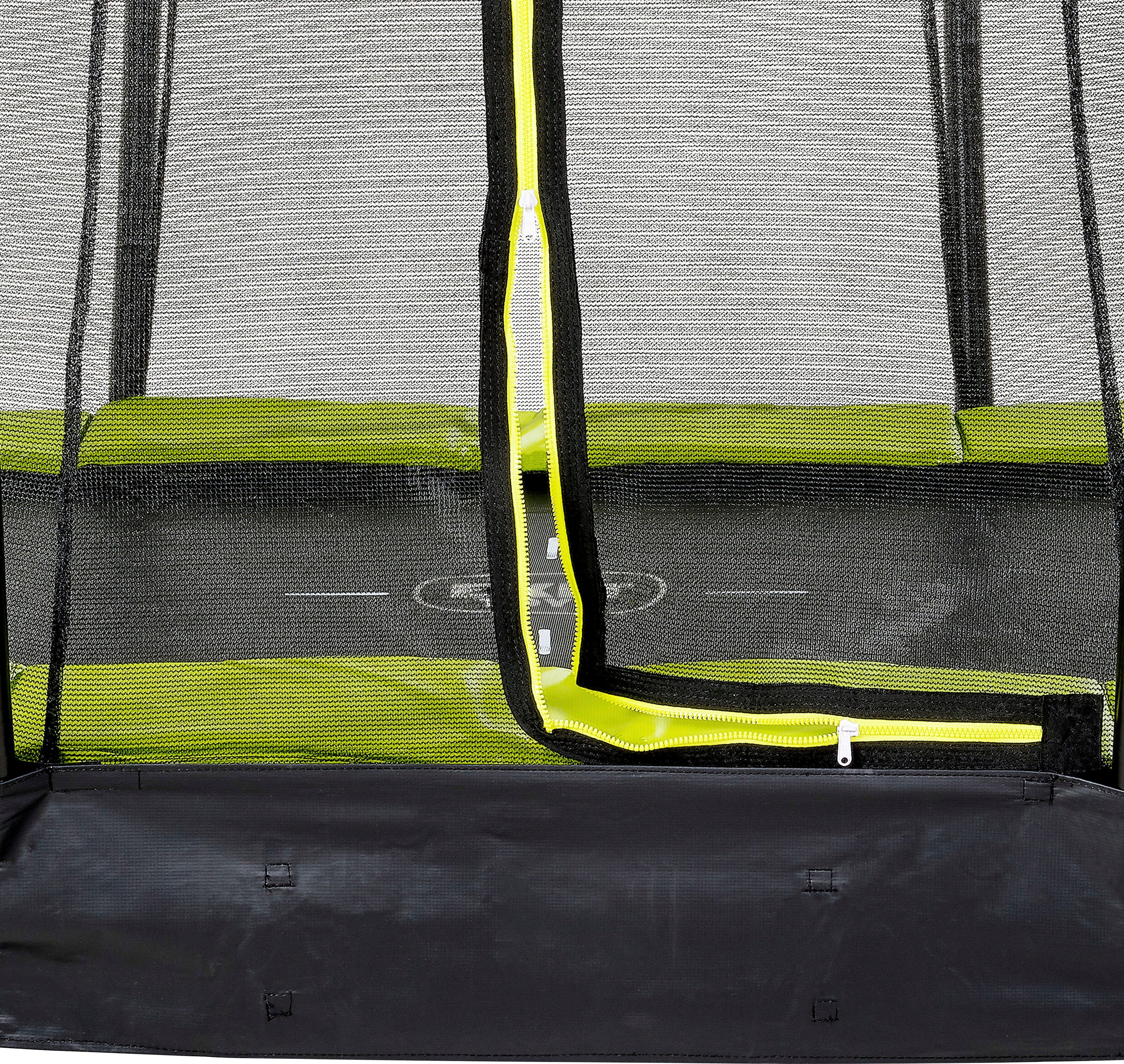 EXIT Gartentrampolin Silhouette Ground, Ø 427 cm, mit Sicherheitsnetz
