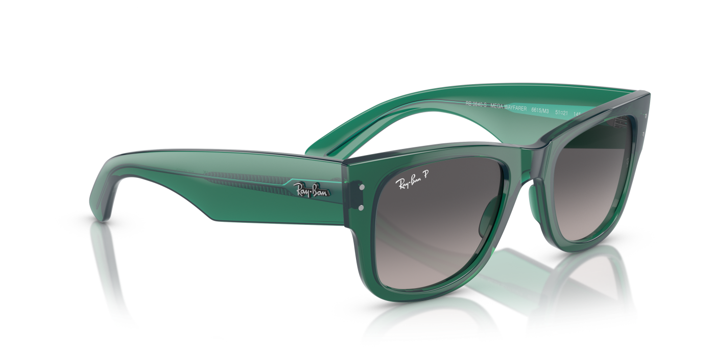 MEGA WAYFARER LIMITED - Verde lucios, gri transparent