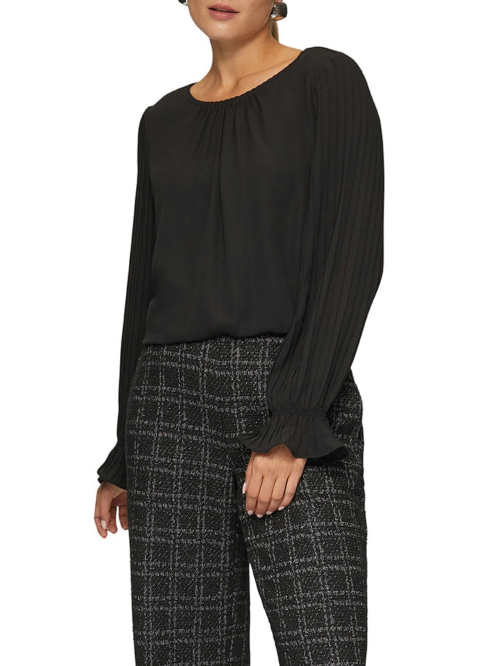 comma Bluse in Schwarz günstig kaufen
