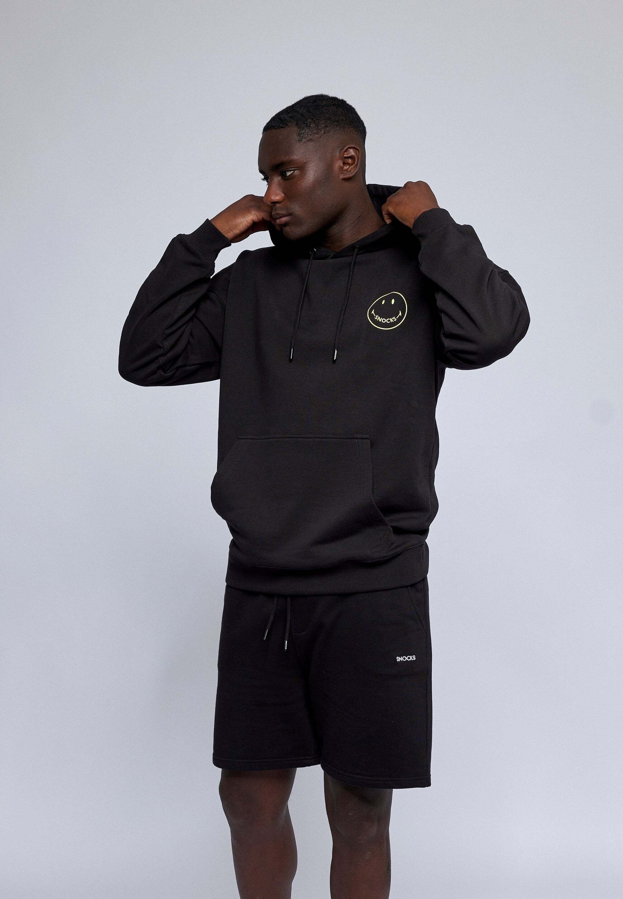 SNOCKS Kapuzenpullover aus 100% Bio-Baumwolle, aus SMILEY X SNOCKS Collection