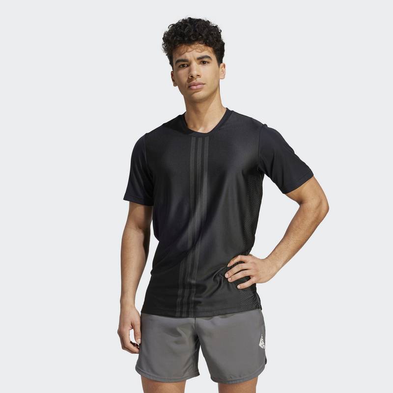 adidas HIIT Workout 3-Streifen T-Shirt T-Shirt Herren