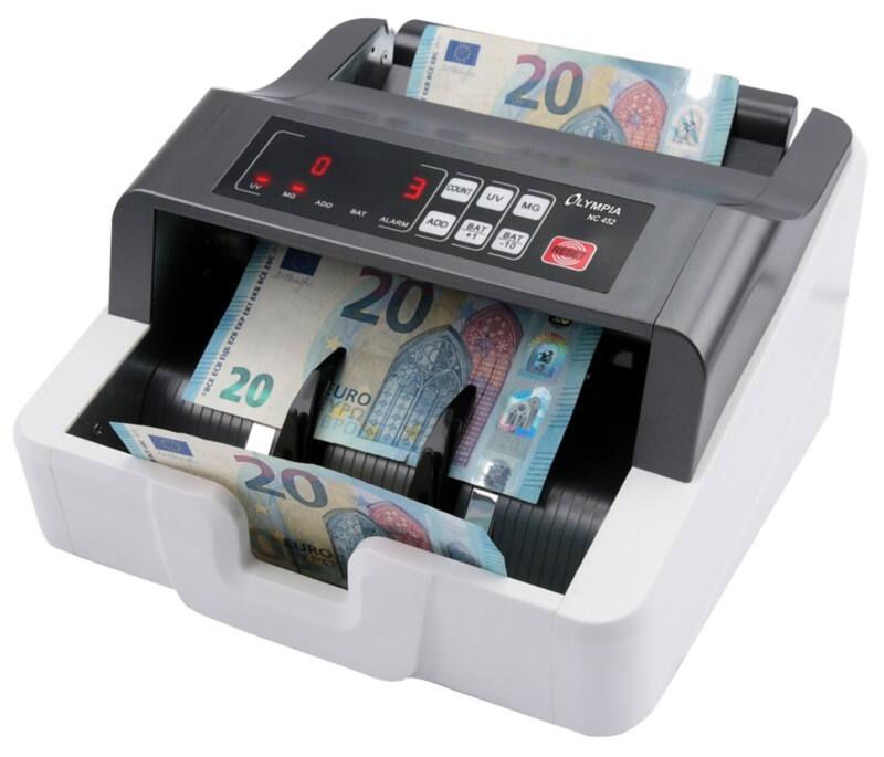 Olympia Banknotenzähler NC 452 Grau