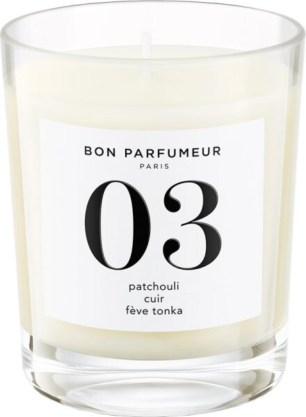 BON PARFUMEUR Home Line Candle 03 Patchouli, Leather, Tonka Bean Duftkerze