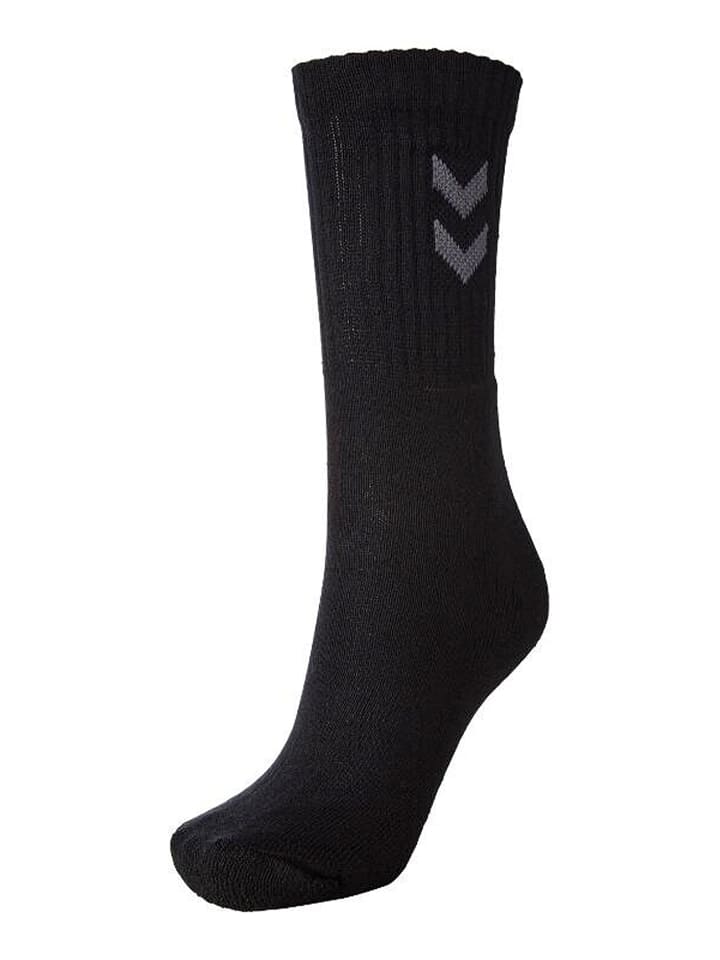 Hummel 6-er Set Sport Freizeit Basic Socken mit Logo in Schwarz-2 günstig kaufen