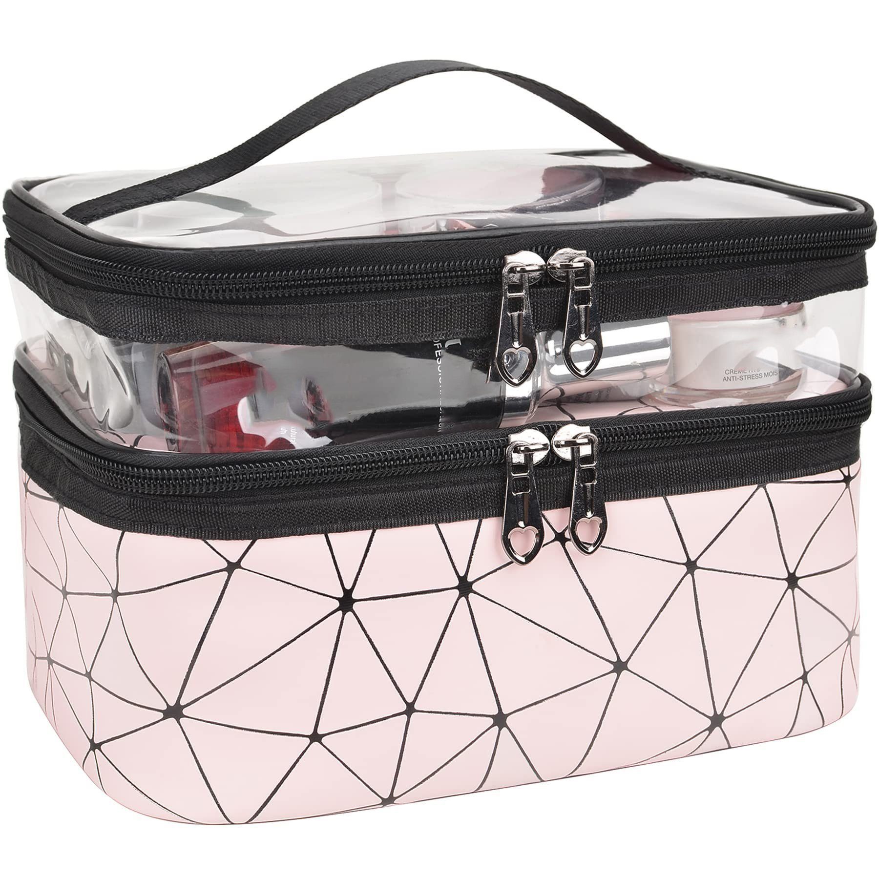 SCOBAG Kosmetiktasche Makeup Bag Transparent Cosmetic Bag (1-tlg), Nass- und Trockentrennung kann in der Hand gehalten werden
