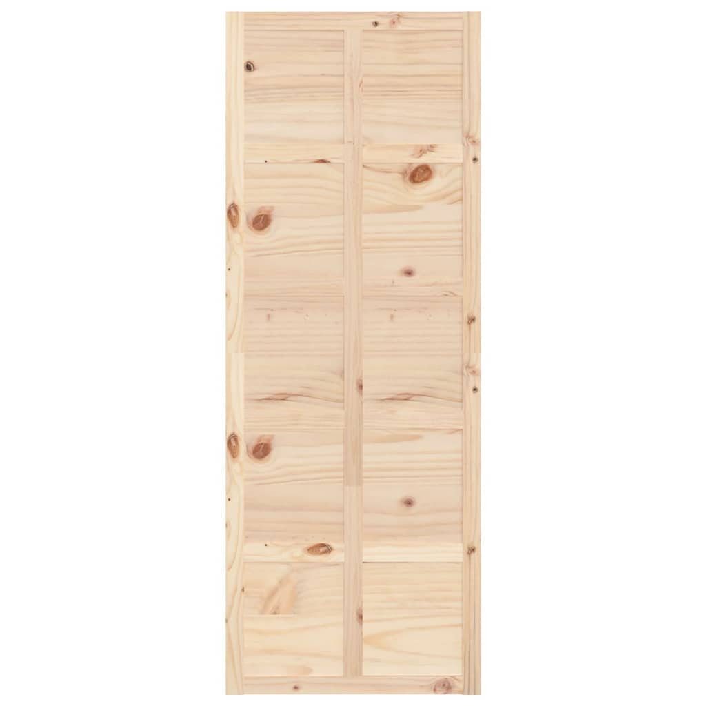 vidaXL Schiebetür Scheunentür 80x1,8x214 cm Massivholz Kiefer (1-St)