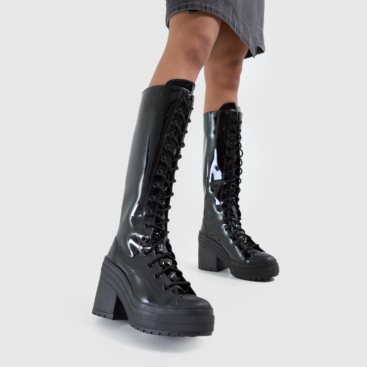 Converse de luxe sarok xx-hi edzőcipő fekete színben