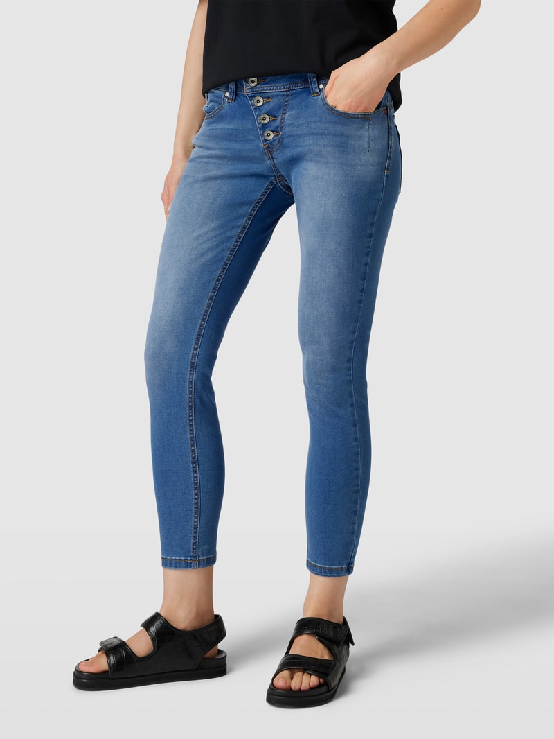 Skinny Fit Jeans in 7/8-Länge Modell Malibu in blau