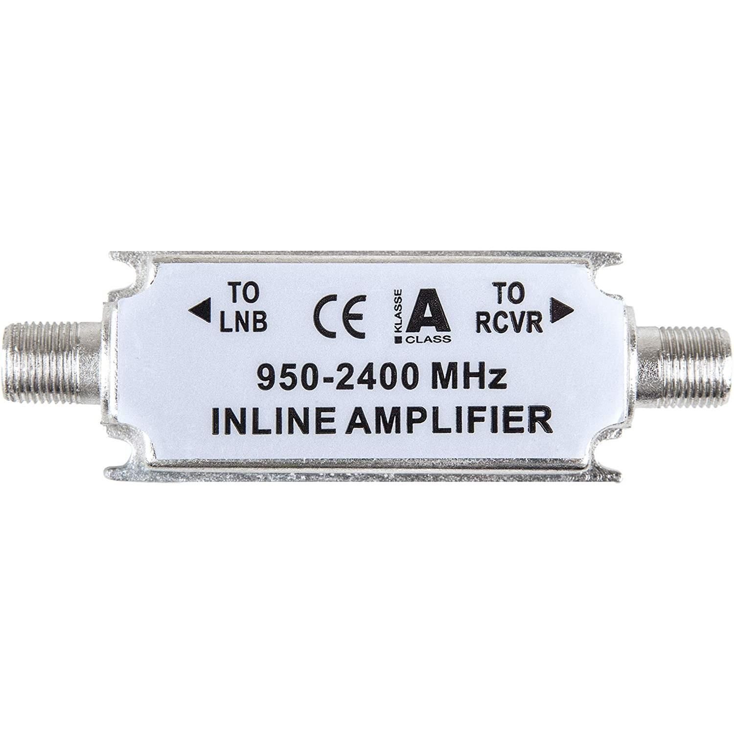 Digitalbox Inline-Verstärker, 20dB, silber-weiß (Inline-Verstärker) Zwischenverstärker