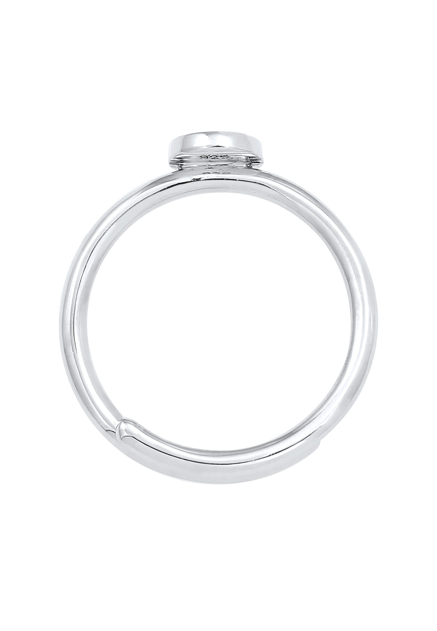 Ženski sat Elli s podesivim slovom K, osnovni minimalni, od 925 sterling srebra