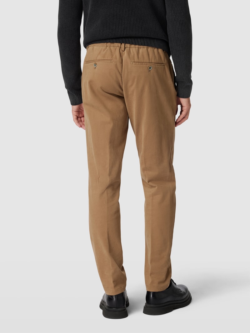 Hose mit Eingrifftaschen Modell 'Trento' in beige