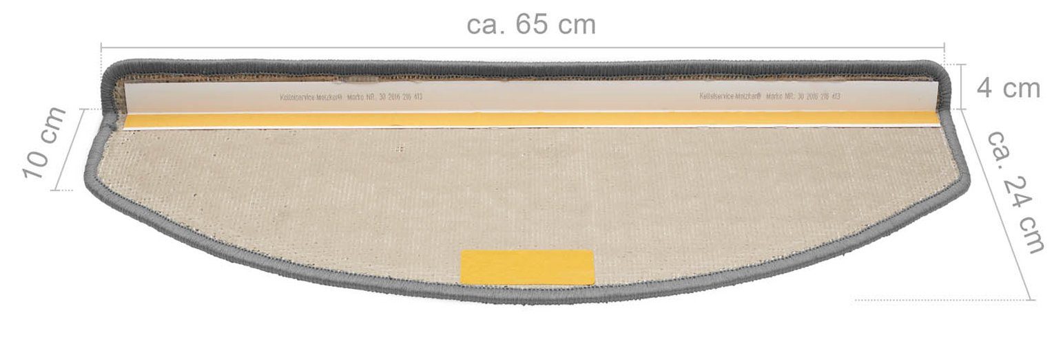 Stufenmatte Stufenmatten Sweet Halbrund Türkis 15 Stück, Metzker®, halbrund, Höhe: 14 mm, 15 Stück im Set - Türkis