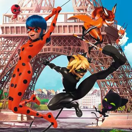 Kinderpuzzle ab 5 Jahren - Unsere Helden Ladybug und Cat Noir - 49 Teile