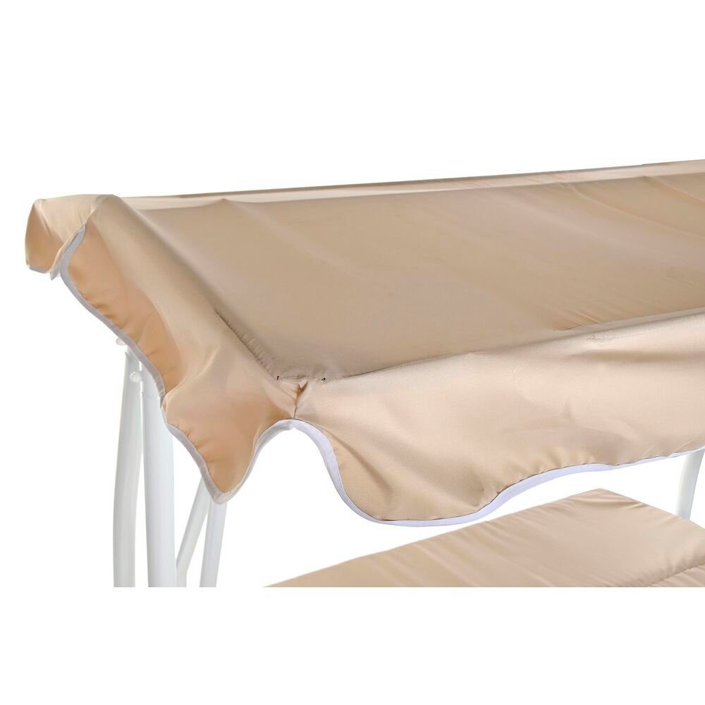 DKD Home Decor Hollywoodschaukel Hollywoodschaukel Beige Schaukel Polyester Stahl 210 x 120 x 164 cm