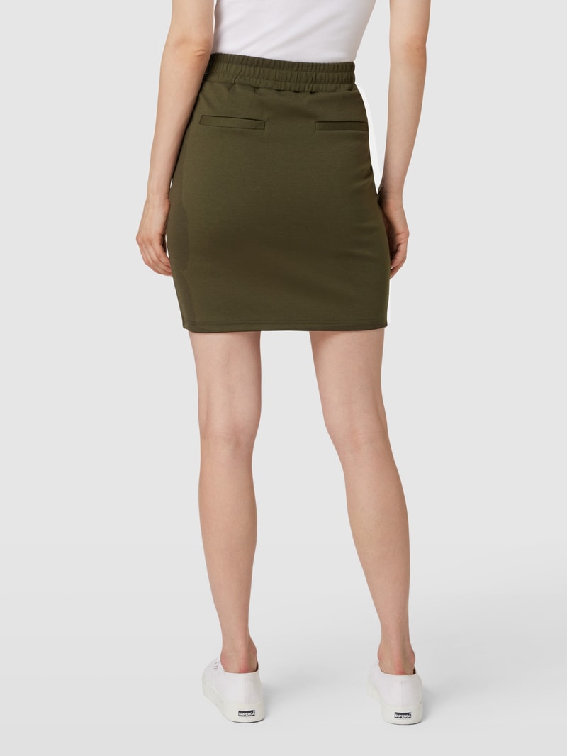 Minirock mit elastischem Bund Modell 'Kate' in khaki