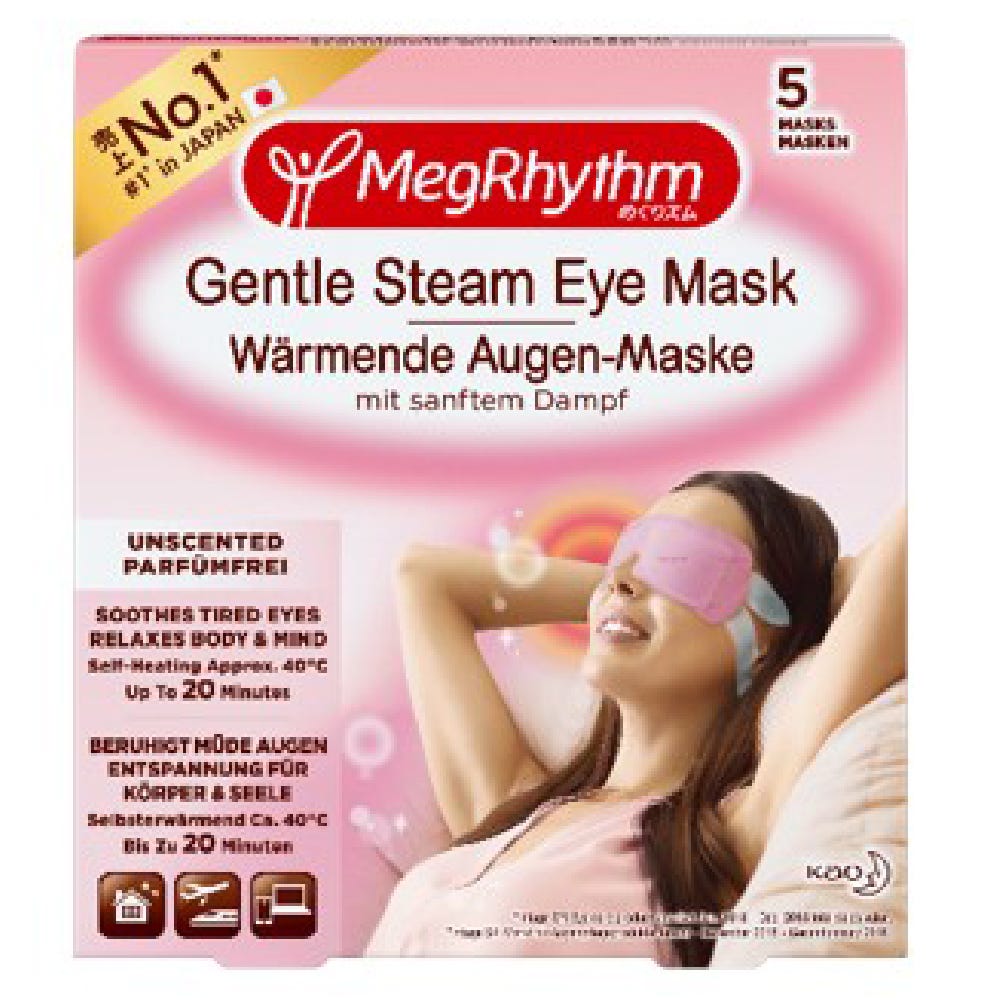 MegRhythm Wärmende Augen-Masken Parfumfrei 5 Stück