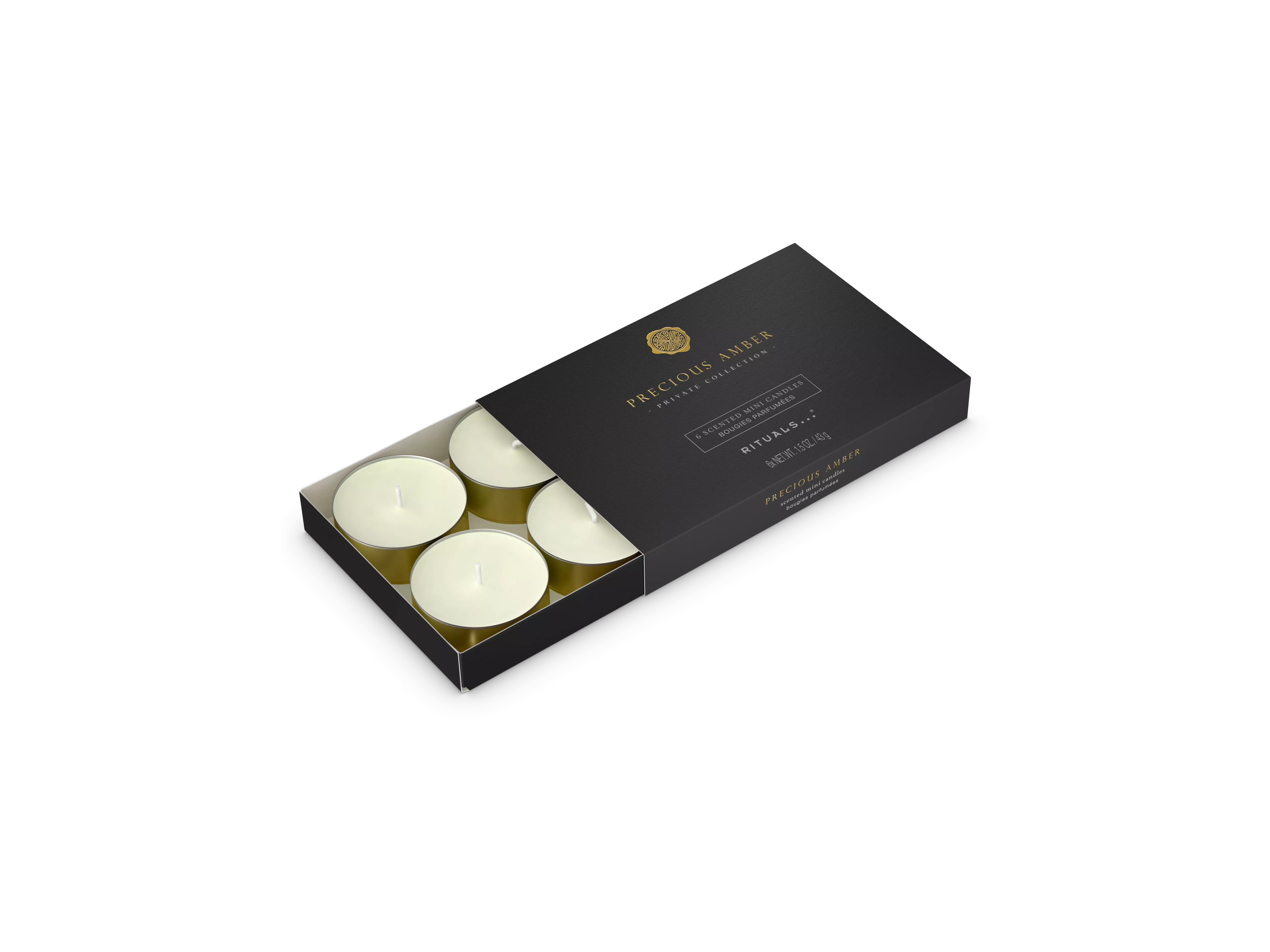Mini bougies parfumées à l'ambre précieux