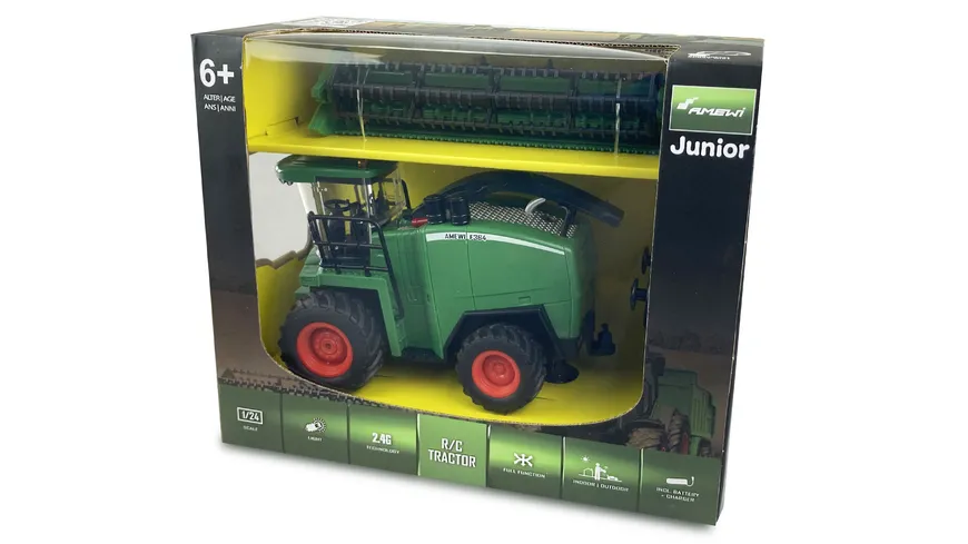 Amewi RC -Mähdrescher, Lich & Sound, 1:24 RTR grün