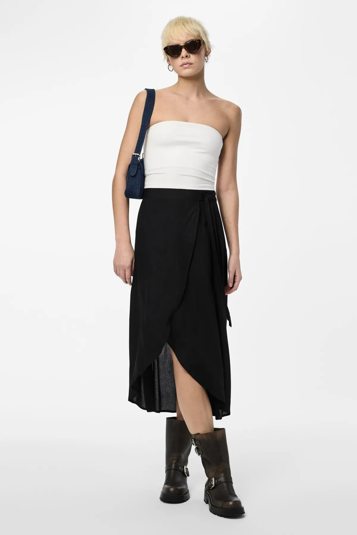 PIECES  Rock Damen/Mädchen Schwarz