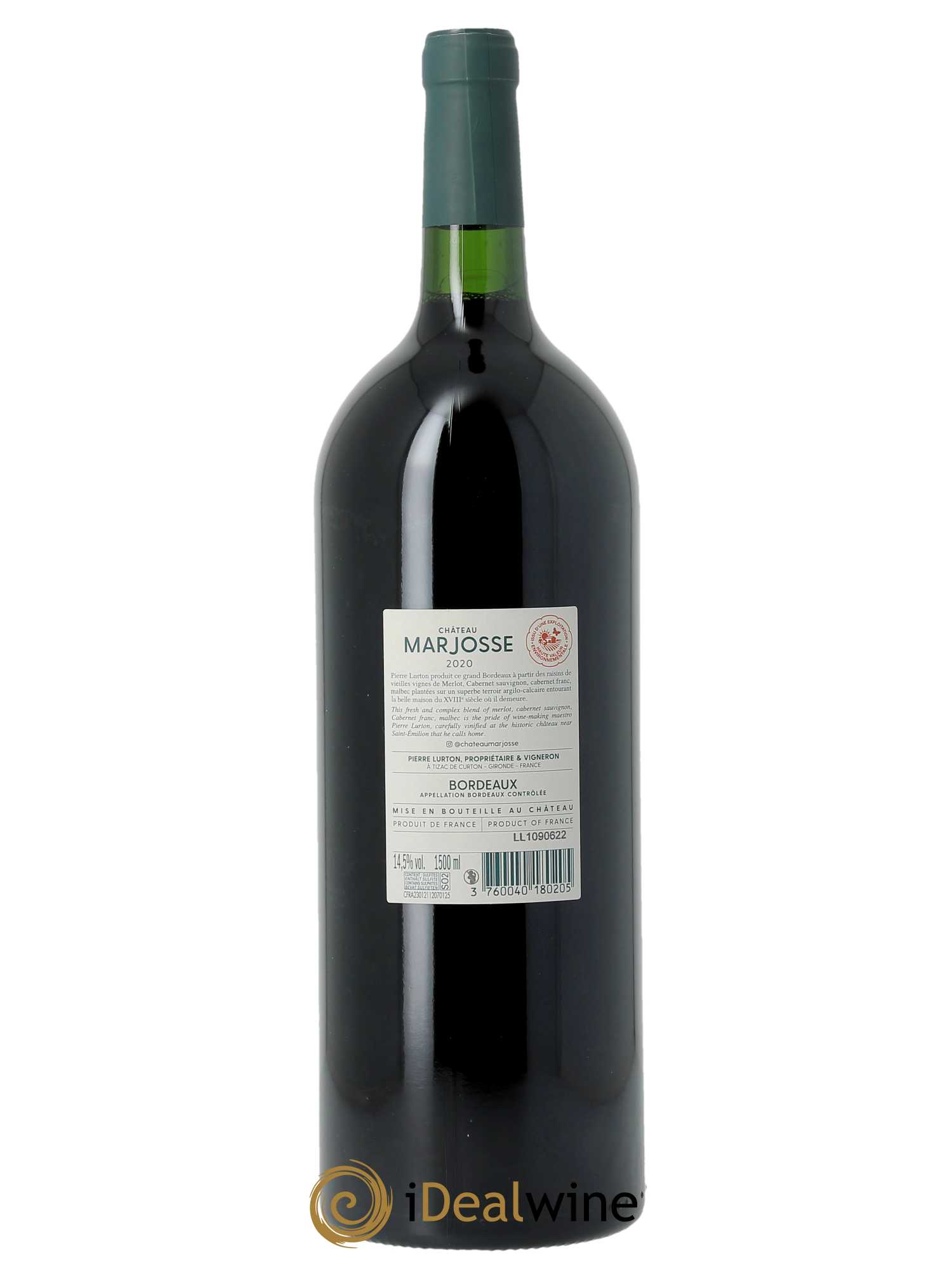 Château Marjosse  2020 - Lot de 1 Magnum