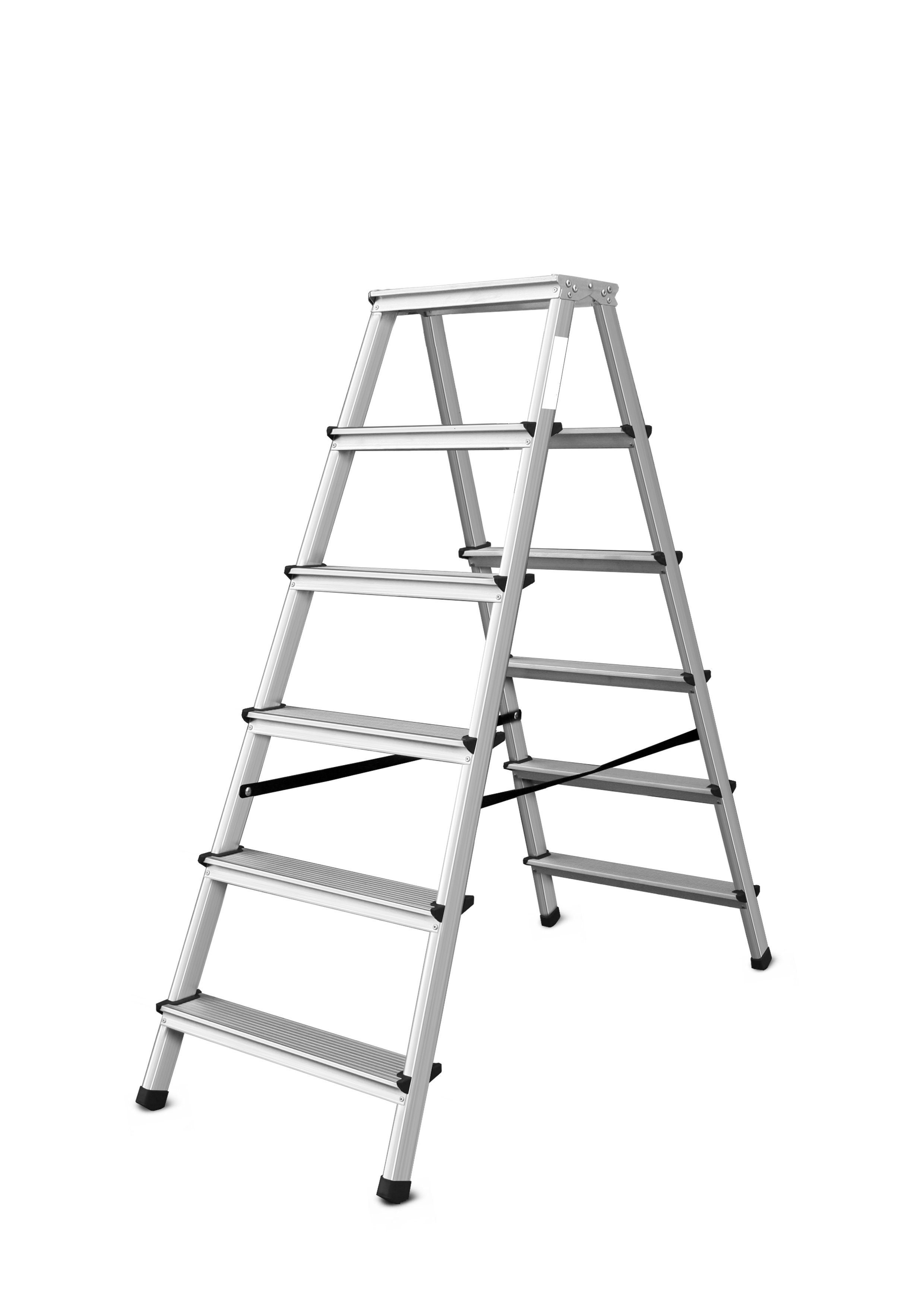 VaGo-Tools Vielzweckleiter VaGo Leiter Klappleiter Aluleiter 2 x 6 Stufen (Stück)