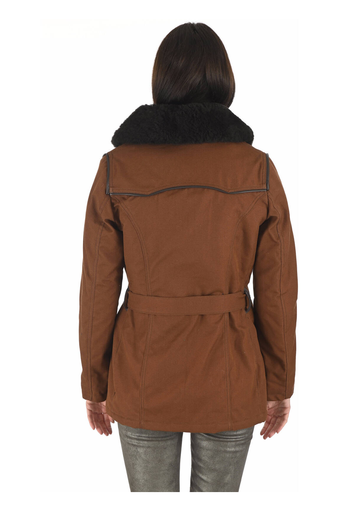 La Canadienne Parkas Femme couleur marron