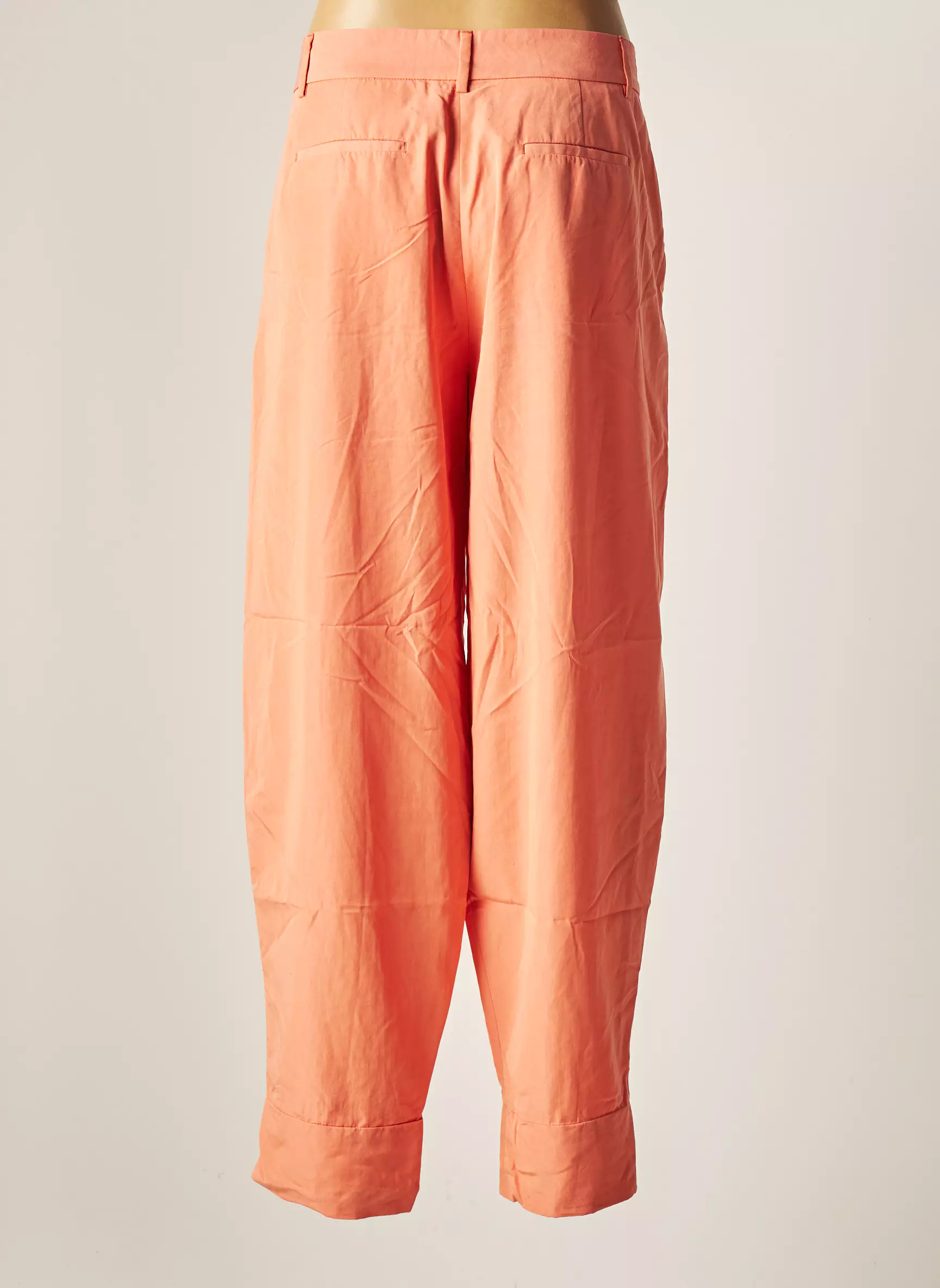 Deux By Eline De Munck Pantalons Larges Femme couleur orange