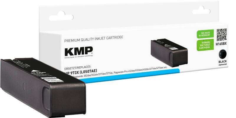 KMP Kompatibel HP 973X Tintenpatrone L0S07AE Schwarz