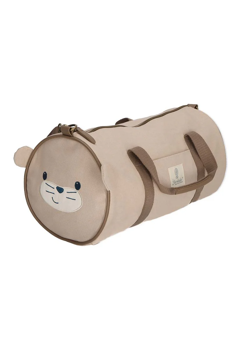 Kinder Reisetasche Otti in Beige mit 3D-Ohren, 11L