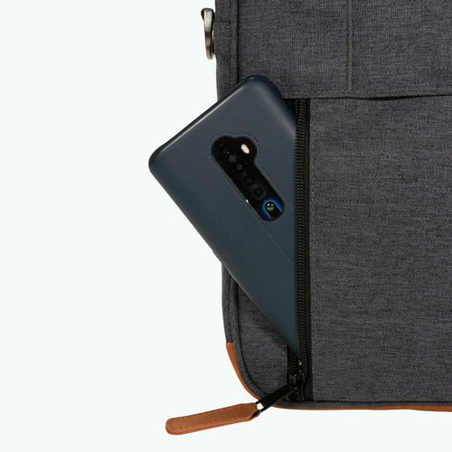 London grey laptop bag