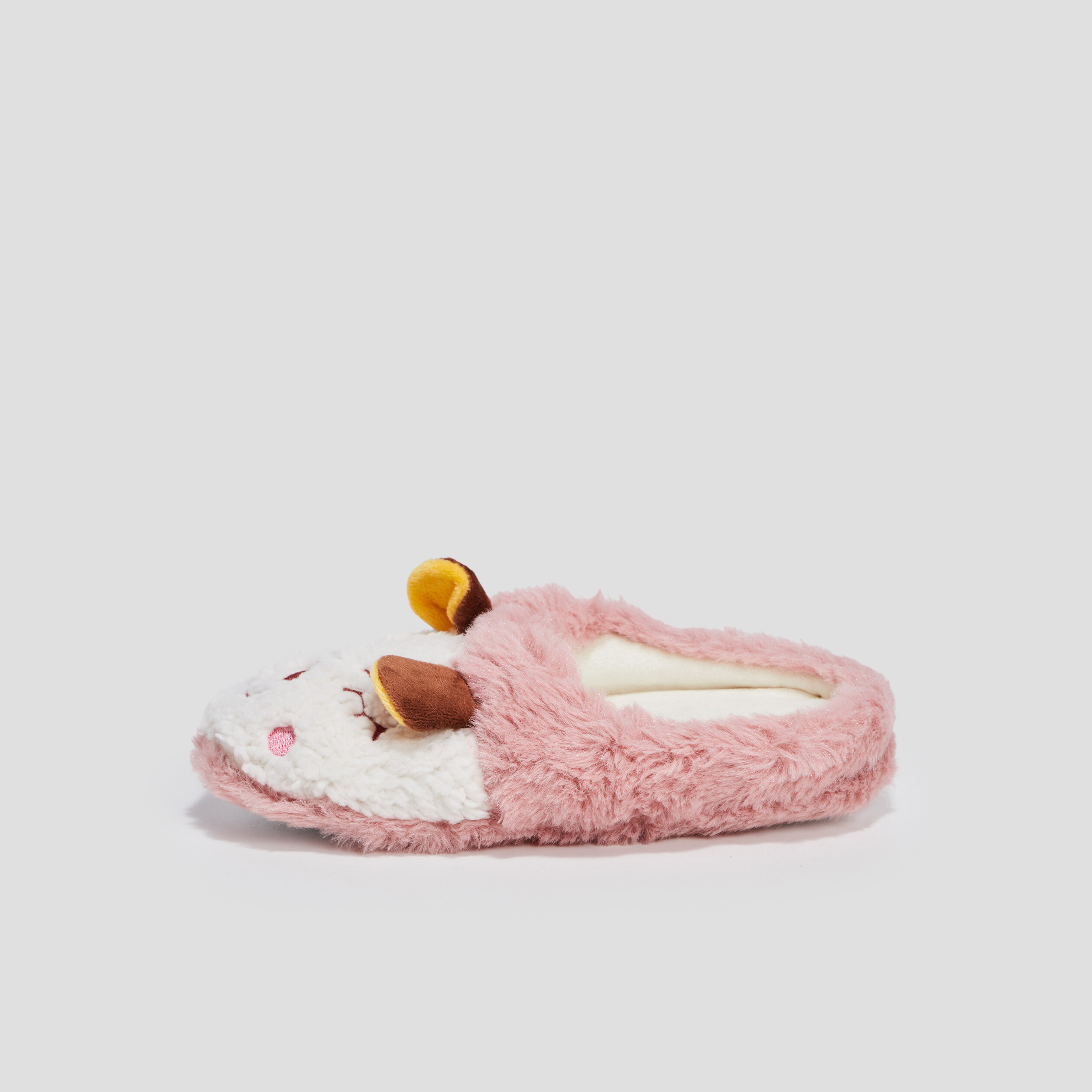 Chaussons mules blanc fille | La Halle