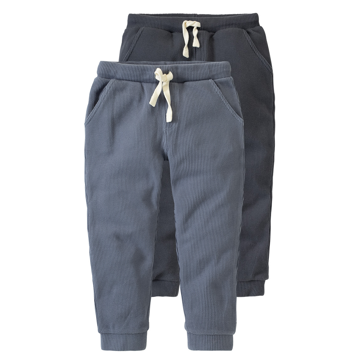 2 Baby Jogginghosen aus Waffel-Piqué