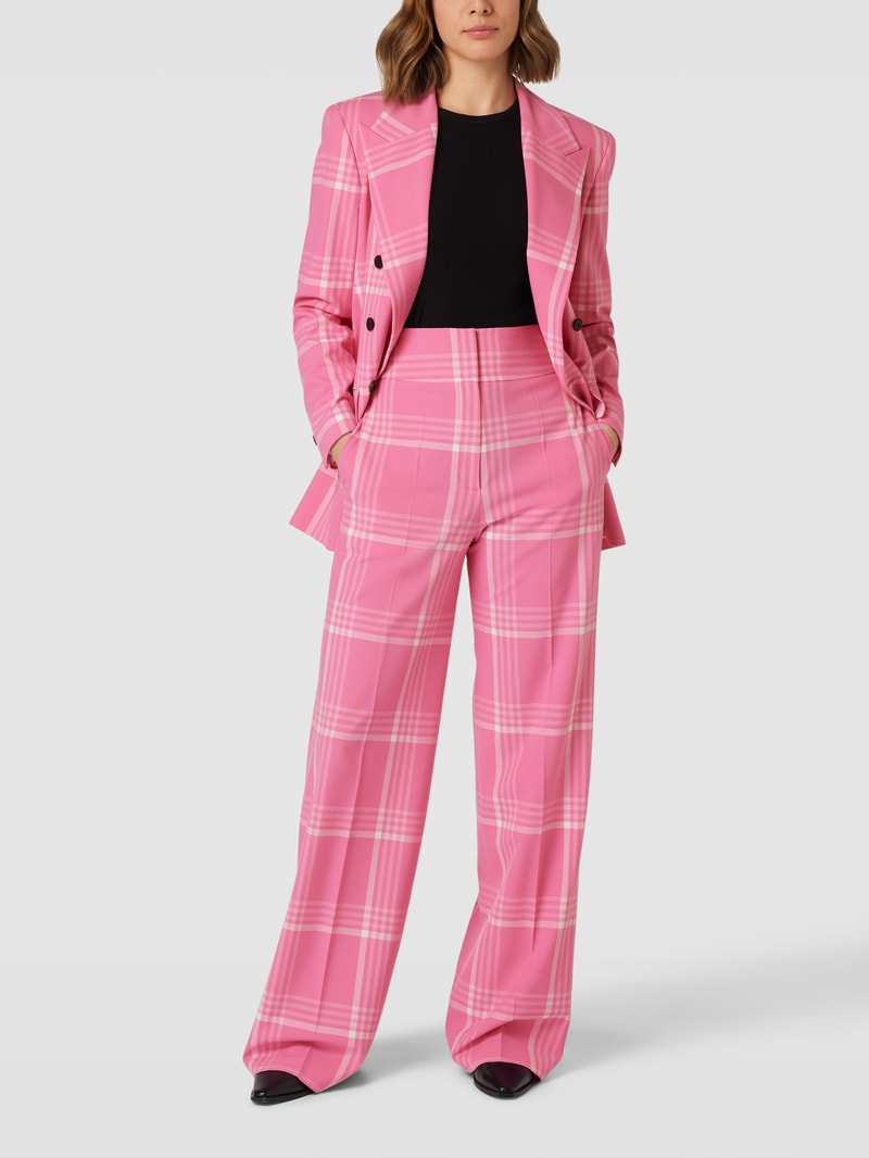 Hose mit Allover-Muster Modell 'Himia' in pink