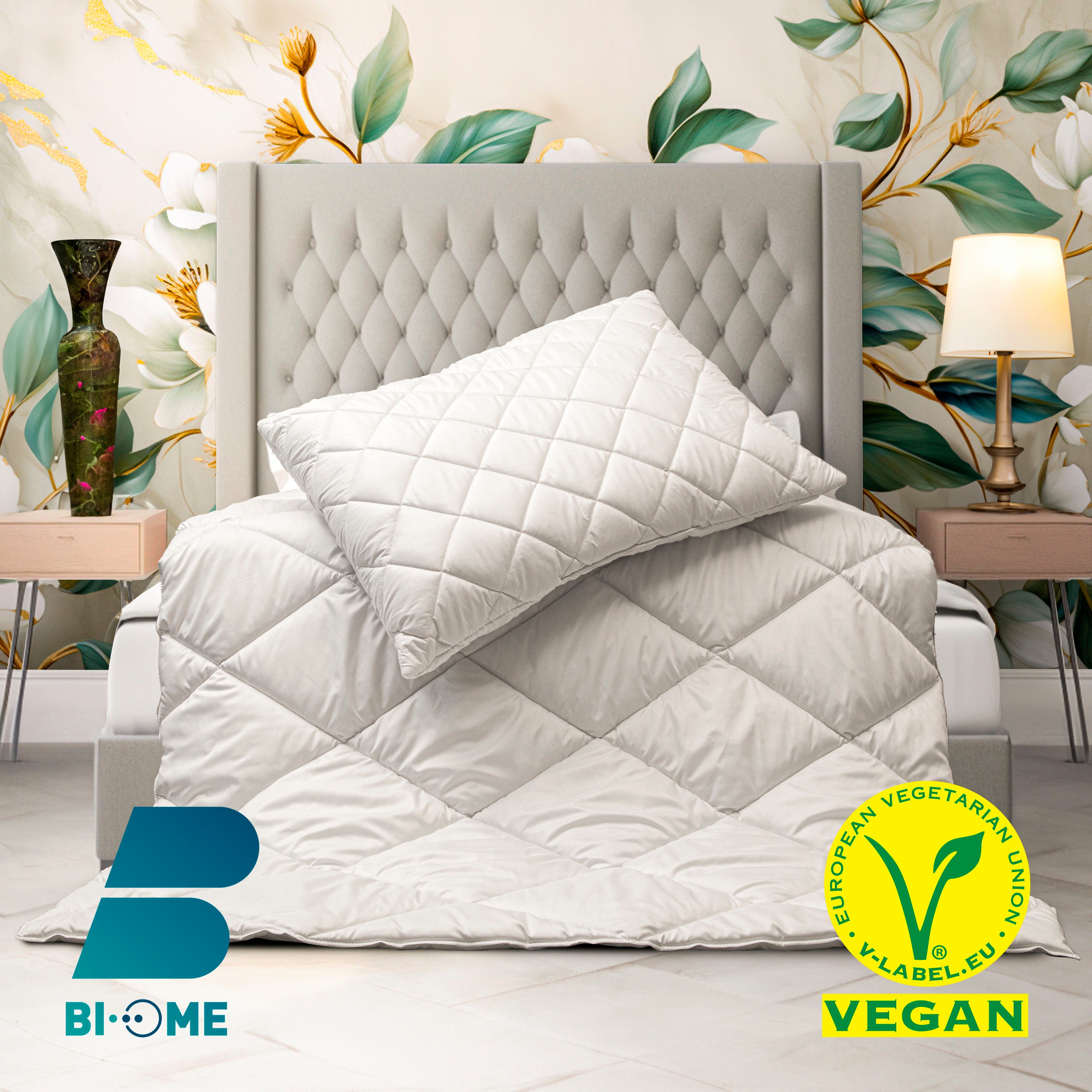 Microfaserbettdecke, Vegan, Anna, 135x200, 155x220cm, tierfreundlich, weich, John Cotton, Füllung: 100% Polyester, Bezug: Microfaser (Polyester), Hochwertige, hypoallergene Füllung. Atmungsaktiv, pflegeleicht